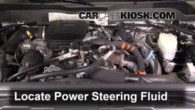 2015 Chevrolet Silverado 2500 HD LT 6.6L V8 Turbo Diesel Crew Cab Pickup Liquide de direction assistée Vérifier le niveau de liquide